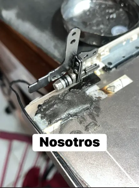 Después de reparar bisagra