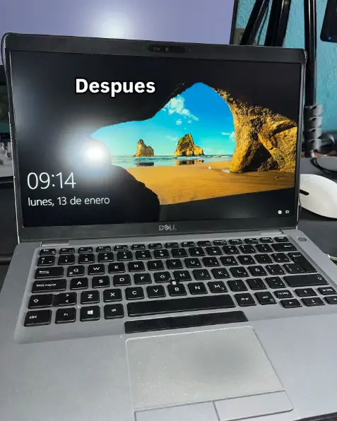 Después bisagra laptop