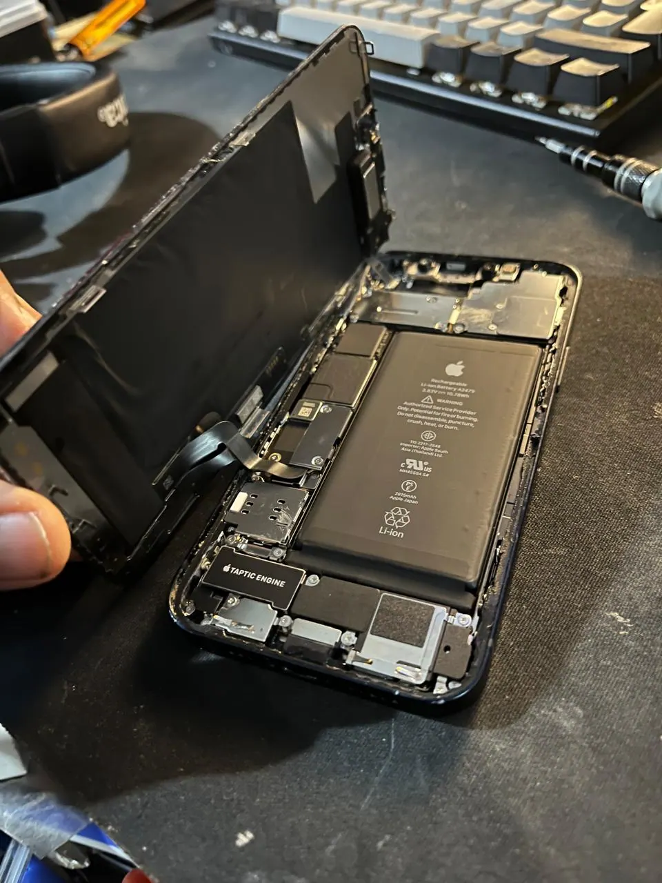 Celular abierto para diagnóstico de batería y placa